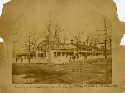 Print - Genl. Robinson's Head Quarters, Fort Wayne, Mich. 1869