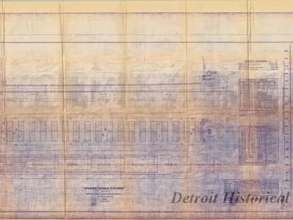 Blueprint - Steamer Eugene P. Thomas,
Outboard Profile & Capacity Plan
