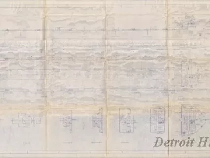 Blueprint - General Arrangement Profile and Decks Plan
[MV Stewart J. Cort]