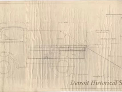Drawing, Technical - Special D7 High Sill Mounting for Detroit Rock Salt Mine
