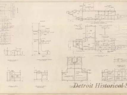 Drawing, Technical - Maryland Port Authority,
Self-Propelled Oil Recovery Barge -
General Arrangement, Structural Sections