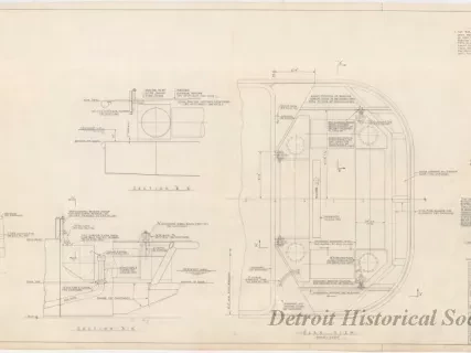 Drawing, Technical - Maryland Port Authority, 
Self-Propelled Oil Recovery Barge - 
Surface Oil Recovery Unit Installation Plan