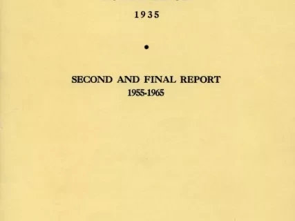 Booklet - Second and Final Report, 1955-1965