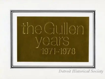 Booklet - The Gullen Years: 1971-1978