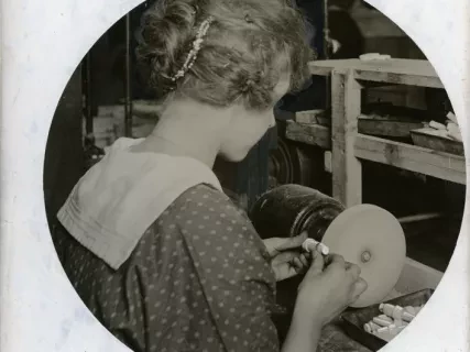 Print, Photographic - Brushing on the Decalcomania