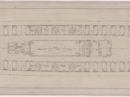Drawing, Technical - Cabin Deck, T.S.S. Virginia