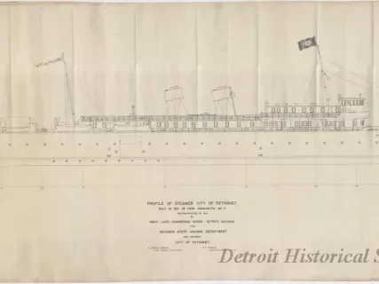 Blueprint - Profile of Steamer City of Petoskey