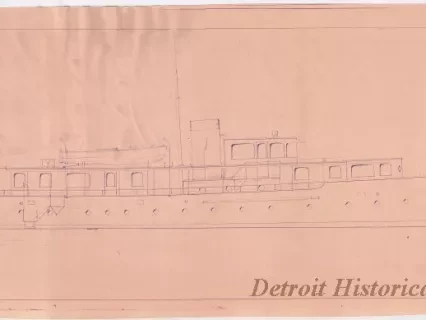 Blueprint - Diesel Yacht, Outboard Profile