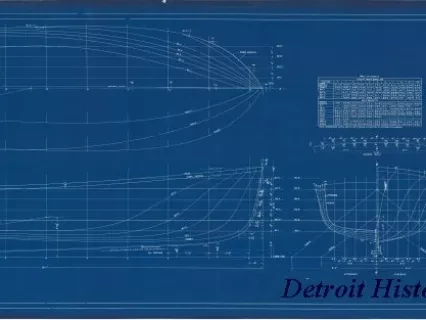 Blueprint - 40' Utility Boat, 
Lines & Offsets