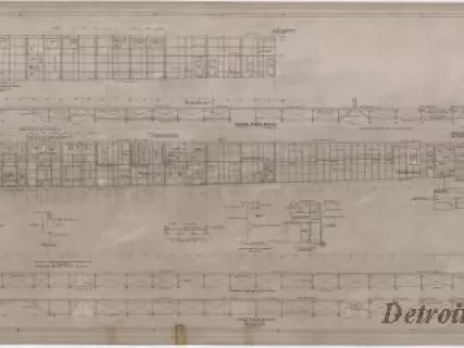 Drawing, Technical - Main Deck Side Plating,
For'd [Forward] End