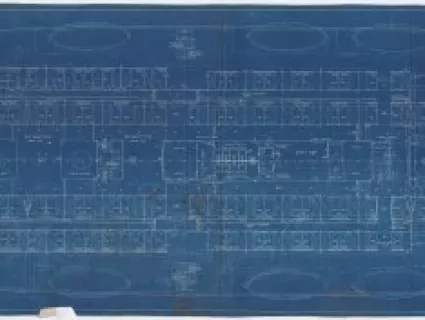 Blueprint - Str. [Steamer] No. ---, Upper Deck, Joiner Plan
