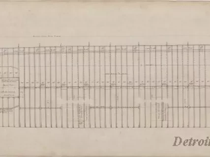Drawing, Technical - Cabin Deck,
Beam and Plating Plan