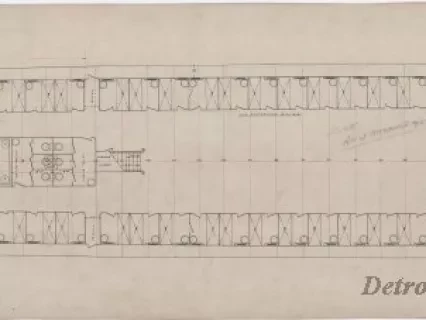 Drawing, Technical - Joiner Plan,
Cabin Deck