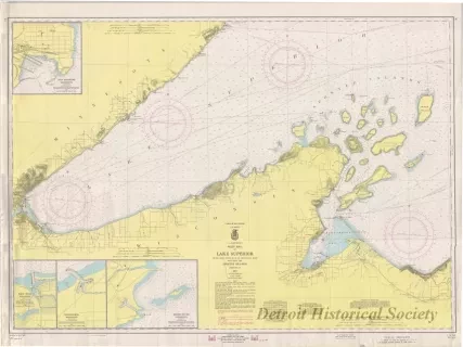 Chart, Navigational - West End of Lake Superior,
Little Girls Point, Mich., to Silver Bay, Minn.,
Including the Apostle Islands