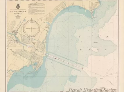 Chart, Navigational - Monroe Harbor, Michigan