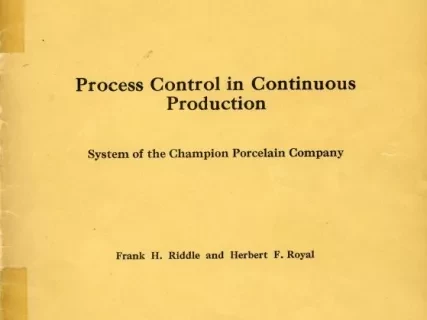 Article - Process Control in Continuous Production : system of the Champion Porcelain Company
