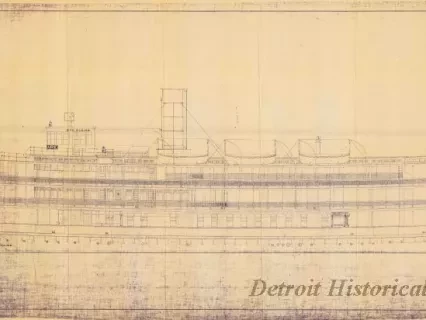 Blueprint - Stmr. No. 116, Outboard Profile