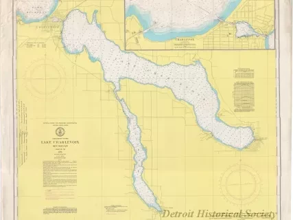 Chart, Navigational - Lake Charlevoix, Michigan