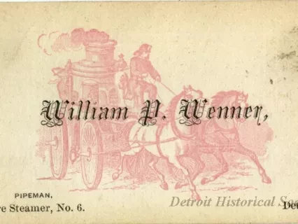 Card, Business - William P. Wenner