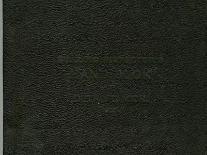 Book - Building Inspector's Handbook of Detroit, Mich. 1900