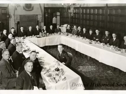Print, Photographic - Champion Spark Plug Foreman's Meeting, Hotel Webster Hall - Detroit.