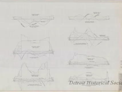 Drawing, Technical - Structural Survey and Study - Pittsburgh Steamship Fleet;
Previously Available Stress Diagrams