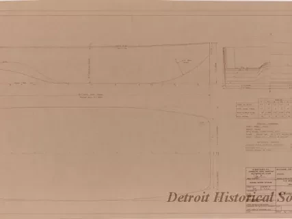 Drawing, Technical - Hull 339, Self-Propelled Drift Collector,
Lines Plan