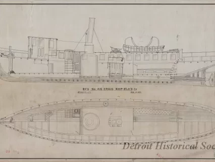 Drawing, Technical - St'r. No. 46, Craig Ship B'ld'g. Co.