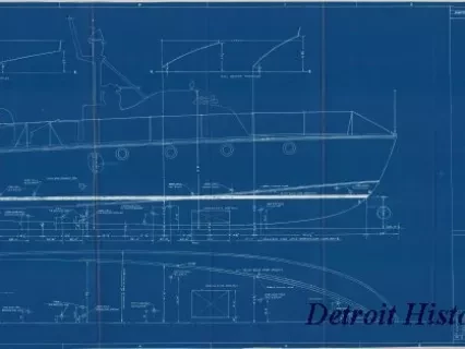Blueprint - 63 Foot Aircraft Rescue Boat, Mark 3,
Docking Plan & Profile
