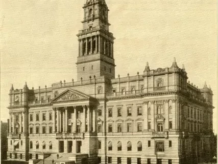 Newspaper - Das neue County - Gebaude