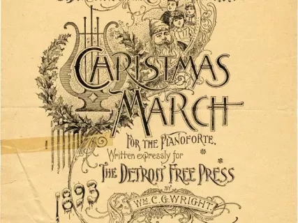 Music, Sheet - The Detroit Free Press Christmas March