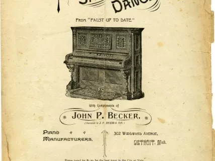 Music, Sheet - The Skirt Dance