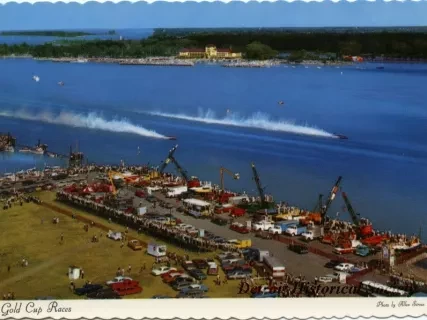 Postcard - Gold Cup Races