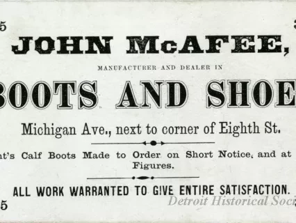 Card, Business - John McAfee