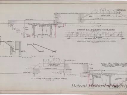 Drawing, Technical - East Sallyport to Fort,
Fort Wayne, Detroit, Mich.