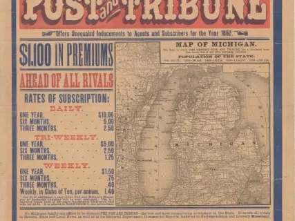 Poster - The Detroit Post and Tribune