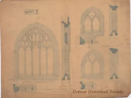 Drawing, Architectural - Sheet E
[Trinity Episcopal Church]