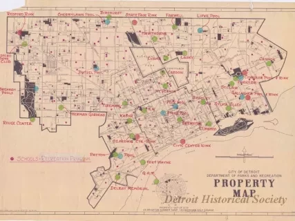 Map - City of Detroit
Department of Parks and Recreation
Property Map - Schools Recreation Program