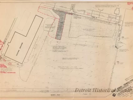 Blueprint - Exist. Cond. - Demolition,
Historic Fort Wayne Parade Grounds Construction