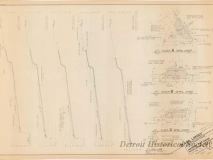 Blueprint - Plaza Layout,
Historic Fort Wayne Parade Grounds Construction