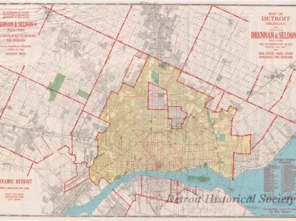 Map - Map of Detroit, Michigan