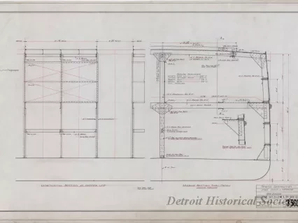 Drawing, Technical - Original Construction, Strs. Venus & Neptune, Str. Jupiter