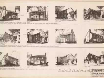 Blueprint - Garrison Buildings [Nos. 105, 106, 107],
Historic Fort Wayne Restoration Project