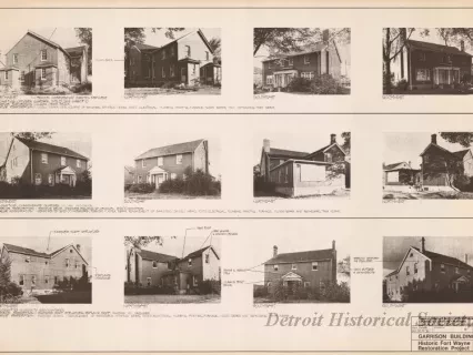 Blueprint - Garrison Buildings [Nos. 108, 109, 110],
Historic Fort Wayne Restoration Project