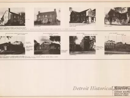 Blueprint - Garrison Buildings [Nos. 111 and 209],
Historic Fort Wayne Restoration Project