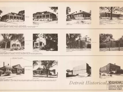 Blueprint - Garrison Buildings [Nos. 302, 303, 312],
Historic Fort Wayne Restoration Project