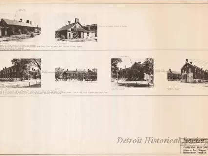 Blueprint - Garrison Buildings [Nos. 313 and 314],
Historic Fort Wayne Restoration Project