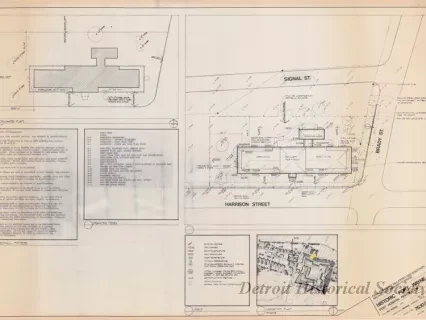 Blueprint - Historic Fort Wayne,
Post Hospital Restoration