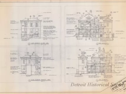 Blueprint - Historic Fort Wayne,
Post Hospital Restoration