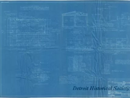 Blueprint - Detroit Boat Yard - 
Boatshed, Paving and Trackwork, 
Electrical